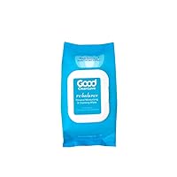 Good Clean Love Rebalance Personal Moisturizing & Cleansing Wipes, Naturally Reduces Odor & Supports Vaginal Health, pH-Balanced Feminine Hygiene Product, 30 Biodegradable Wipes