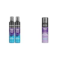 John Frieda Frizz Ease Curly Hair Reviver Mousse Enhances Curls, a Soft Flexible Hold & Frizz Ease Moisture Barrier Firm Hold Hairspray, Anti Frizz Hairspray 12 Oz