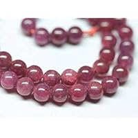 Natural Rare Red Ruby Untreated Blood Smooth Round Ball Gemstone Craft Loose Beads Strand 16