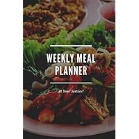 Weekly Meal Planner: Weight Loss Journal Diary Notebook Food Planner & Shopping list Menu Food Planners for busy mums, men, women (110 Pages, Interior Design, 6 x 9)