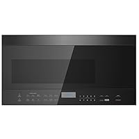 Black+Decker 1.6 Cu. Ft. 1000 Watt Over The Range Microwave Oven with LED Display, Child Safety Lock, Black
