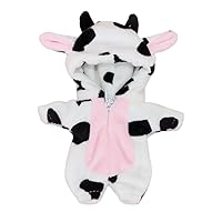Cute Animal Pajamas Doll Clothes for OB11,Molly, Gsc,1/12 BJD Doll Accessories Toys Dolls Clothing (Cow)