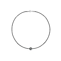 LES POULETTES BIJOUX - Necklace Black Pearl 8-9 mm - Classics