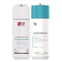 DS Laboratories Dandrene Anti Dandruff Shampoo and Conditioner - Itchy & Dry Scalp Dandruff Treatment Shampoo Conditioner Set, Seborrheic Dermatitis Dandruff Scalp Treatment, Psoriasis Scalp Treatment