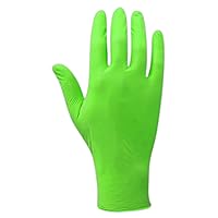 ComfortFlex Complete T9556HV Hi-Viz Green 5 mil Powder-Free Nitrile Disposable Glove (100 Gloves), 8/M