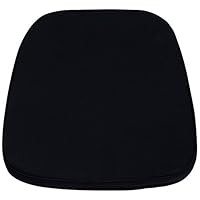 Flash Furniture Lucy 20 Pack Soft Black Fabric Chiavari Chair Cushion