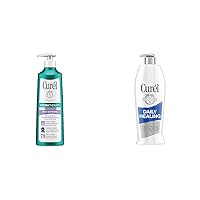 Curel Hydra Therapy, Itch Defense Moisturizer, Wet Skin Lotion, 12 Ounce & Daily Healing Body Lotion for Dry Skin, Hand and Moisturizer Repairs Skin Retains Moisture