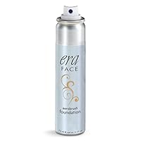 ERA Face spray makeup (Y7 Carmel, 2.25 oz) - airbrush foundation, everyday, buildable, professional spray on cosmetics by Era Beauty