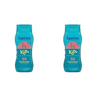 Kids Sunscreen Lotion SPF 50, Water Resistant Sunscreen for Kids, 1 Pediatrician Recommended Sunscreen Brand, Tear Free Sunscreen Lotion, 8 Fl Oz Bottle (Pack of 2)