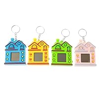 1PC Mini House Design LCD Virtual Digital Pet Electronic Game Machine with Keychain