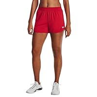 Under Armour Womens Knit Shorts 3XL Red-White