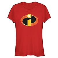 Disney Pixar Incredibles Logo Women's Fast Fashion Short Sleeve Tee Shirt