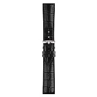 T852041653 22mm Lug Black Leather Strap