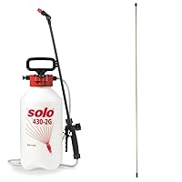 Solo 430-2G 2-Gallon Farm and Garden Sprayer with Nozzle Tips for Multiple Spraying Needs & 4900528 Sprayer Brass Extension Wand, 60 Inches