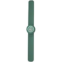 Slap Watch with Silicone Rubber Bracelet, Green