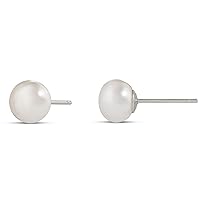 Amazon Essentials 14K Gold Plated Sterling Silver Freshwater Pearl Stud