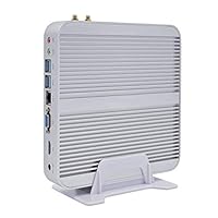 PARTAKER Fanless Mini PC,Mini Computer,Mini PC Windows 10 HTPC with Intel i3 6157U Dual Core CPU, 4GB Ram 64GB SSD, HDMI,VGA, 4USB 3.0, Aluminum Alloy Chassis