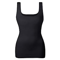 EUYZOU Women's Tummy Control Shapewear Tank Tops Seamless Square Neck Compression Tops Slimming Body Shaper Camisole