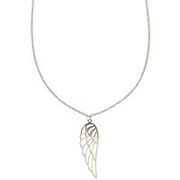 18kt white gold necklace 750/1000 with women's wing