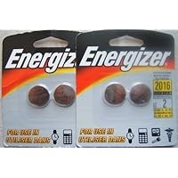 Energizer 2016 3V Lithium Watch/Electronic Battery 2 Packages w/ 2 batteries each package.