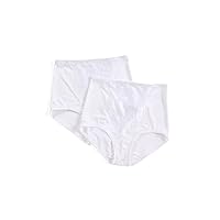 Bali Women’s Shapewear Double Support Light Control Brief with Lace Fajas 2-Pack DFX372