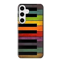jjphonecase R3451 Colorful Piano Case Cover for Samsung Galaxy S24 Plus