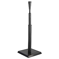 CHAMPRO MVP Rubber Batting Tee 2, Adjustable Height, for Training and Performance Improvement, Black