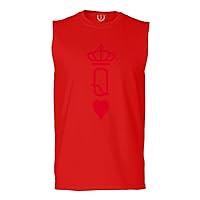 Queen King Couple Couples Gift her his mr ms Matching Valentines Wedding Men's Muscle Tank Sleeveles t Shirt