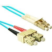 Enet Solutions Inc. Enet Sc to Sc 10 Meter Om3 10gb 50/125 Aqua Duplex Multimode PVC Fiber Optic