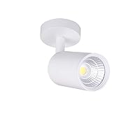 Commercial Decoration LED COB Ceiling Light Adjustable Industry Bar Ceiling Lamp Gallery Picture Spotlight Teahouse Clothing Ceiling Panel Light 3W/5W/7W/10W/12W Fittings (Color : White-White