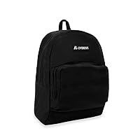 Everest Luggage Classic Backpack with Front Organizer, Black, Medium