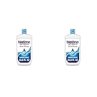 biotène Oral Rinse Mouthwash for Dry Mouth, Breath Freshener and Dry Mouth Treatment, Fresh Mint - 33.8 fl oz (Pack of 2)
