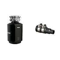 Moen 3/4 HP Continuous Feed Garbage Disposal with Sound Reduction Kit and Dishwasher Connector