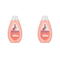 Johnson's Baby Curl-Defining, Frizz Control, Tear-Free Kids' Shampoo with Shea Butter, Paraben-, Sulfate- & Dye-Free Formula, Hypoallergenic & Gentle for Toddler's Hair, 13.6 fl. oz (Pack of 2)