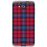 SECOND SKIN Check Red x Blue (Soft TPU Clear) / for S301/MVNO Smartphone (SIM Free Device) MKY301-TPCL-798-J211