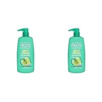 Garnier Fructis Grow Strong Shampoo, 33.8 Fl Oz, 1 Count (Packaging May Vary) (Pack of 2)