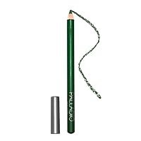 Wooden Eyeliner Pencil, Thin Pencil Shape, Easy Application, Firm yet Smooth Formula, Perfectly Outlined Eyes, Contour and Line, Long Lasting, Rich Pigment, Lime Green