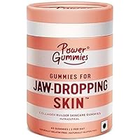 60 Gummy Pack | Vitamin C & E, Hyaluronic Acid, Glutathione |Collagen Gummies for Women & Men | Super Tasty | 100% Veg | Gluten, Gelatin Free