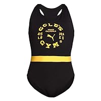 PUMA x Golds Gym Womens Bodysuit Training All in One Black 519621 02