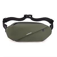 Fanny Pack Waist Pack For Men, Multi Function Waterproof Mini Waist Bag with Adjustable Strap for Travel Sports Running Big Capacity (Army green)