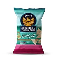 Siete Grain Free Sea Salt Tortilla Chips, 15 oz Large Bag (Pack of 1)
