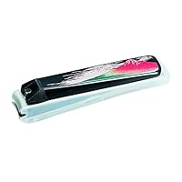 Nakatani Brothers Shokai Nail Clipper, Black, 3.6 x 0.8 x 0.9 inches (9.2 x 2.0 x 2.3 cm), Lacquer Art Nail Clipper, Red Fuji