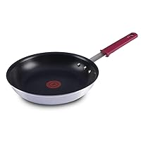 T-fal Professional VX3 Brushed Nonstick with Stainless Steel Handle Fry Pan 10 Inch, Oven Broiler Safe 400F Cookware, Pots and Pans, Restaurant Grade, Certified by the NSF and CBA, Black