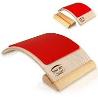 Spine Stretching Lumbar Support - Two in One Back & Lumbar Stretcher (Red)