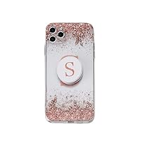 TRIBISH Design S Letter Graphic Clear Phone Case with Stand-Out Phone Grip for ! Phone 11 ONLY