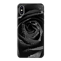 R1598 Black Rose Case Cover for iPhone X