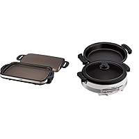 Zojirushi EA-DCC10 Gourmet Sizzler Electric Griddle,Stainless Brown & EP-RAC50 Gourmet d'Expert 1350-Watt Electric Skillet