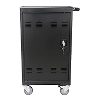 Mobile Charging Cart and Cabinet for Tablets Laptops 30-Device, Mobile Charging Cart Station Locking Charging Station Cabinet Laptop Storage Rack Organization Storage Cabinet for Computer