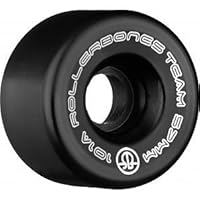 RollerBones Logo Wheel 8pk 101a (Black, 57mm)