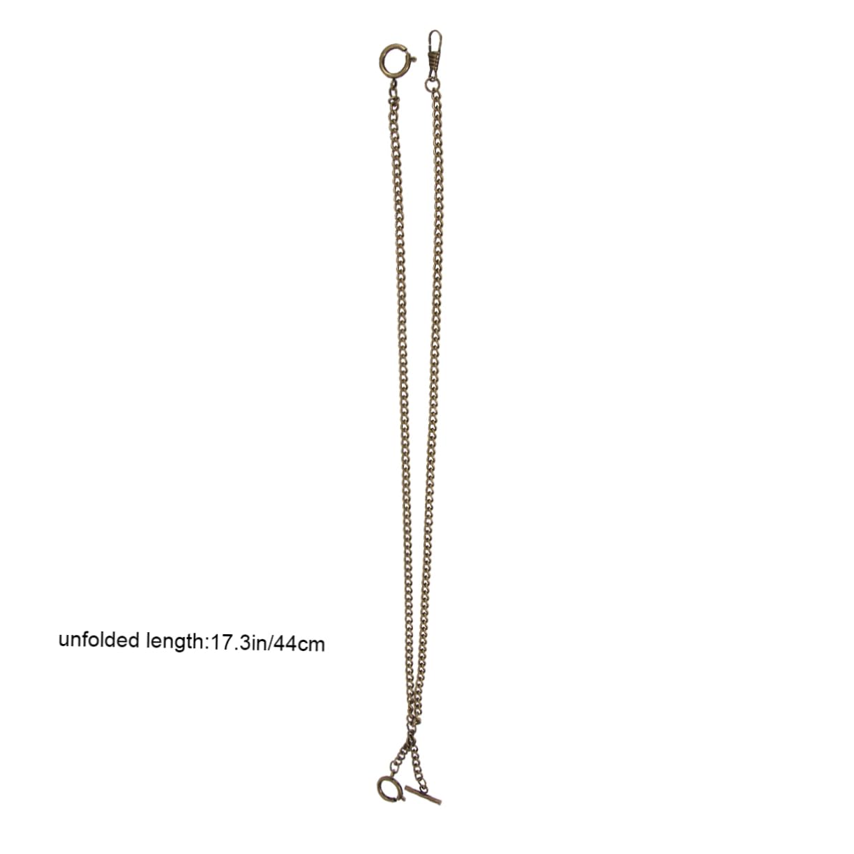 Holibanna 3pcs Metal Pocket Watch Chain Bronze Watch Chain Hanging Chain o Word Chain